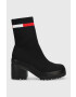 Tommy Jeans Μποτάκια Water Resistent Knitted Boot - Pepit.gr