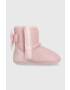 Ugg Βρεφικά παπούτσια σουέτ I JESSE BOW II GEL HEARTS - Pepit.gr