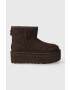 Ugg Μπότες χιονιού σουέτ Classic Mini Platform - Pepit.gr