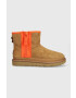 Ugg Μπότες χιονιού σουέτ Classic Mini Zipper Tape Logo - Pepit.gr