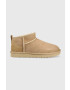 Ugg Μπότες χιονιού σουέτ Classic Ultra Mini χρώμα: καφέ 1116109.SAN - Pepit.gr