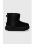 Ugg Παιδικές χειμερινές μπότες T CLASSIC MINI ZIPPER TAPE LOGO - Pepit.gr