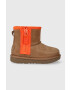 Ugg Παιδικές χειμερινές μπότες T CLASSIC MINI ZIPPER TAPE LOGO - Pepit.gr