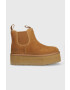 Ugg Σουέτ μπότες τσέλσι W Neumel Platform Chelsea - Pepit.gr