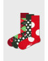 Happy Socks 3 PACK κάλτσες Holiday Classics - Pepit.gr