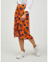 CAMAIEU Skirt Orange - Pepit.gr