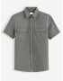 Celio Vamili Shirt Grey - Pepit.gr