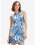 Desigual Denam Dresses Blue - Pepit.gr