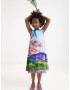 Desigual Pradera Kids Dress Blue - Pepit.gr