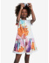 Desigual Vest Guadalupe Kids Dress White - Pepit.gr