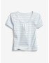 GAP Henley Kids T-shirt Blue White - Pepit.gr