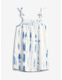 GAP Tie-Dye Smocked kids Dress Blue White - Pepit.gr