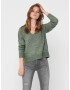 Jacqueline de Yong Elanora Sweater Green - Pepit.gr