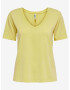 Jacqueline de Yong Farock T-shirt Yellow - Pepit.gr