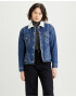 Levi's® Ex-Boyfriend Sherpa Trucker Jacket Blue - Pepit.gr