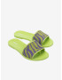 Melissa Savage Slide Flip-flops Green - Pepit.gr