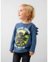 name it Jinus Jurassic Kids T-shirt Blue - Pepit.gr