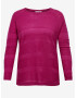 ONLY CARMAKOMA Airplain Sweater Pink - Pepit.gr