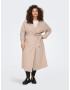 ONLY CARMAKOMA Hyachint Coat Beige - Pepit.gr