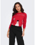 ONLY Xmas Happy Sweater Red - Pepit.gr