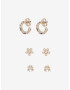 Pieces Lylla Eet of earrings Gold - Pepit.gr