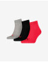 Puma Set of 3 pairs of socks Black Pink Grey - Pepit.gr