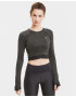 Puma Studio Metallic Crop top Black - Pepit.gr