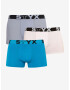 Styx Boxers 3 Piece Blue White Grey - Pepit.gr