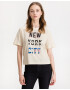 Tommy Jeans New York City Crop top Beige - Pepit.gr