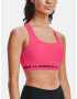 Under Armour Crossback Mid Bra Sport Bra Pink - Pepit.gr