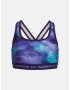 Under Armour G Crossback Mid Printed Girls Bra Blue - Pepit.gr