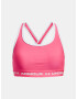 Under Armour G Crossback Mid Solid Girls Bra Pink - Pepit.gr