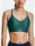 Under Armour Infinity Covered Low Bra Green - Pepit.gr