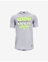 Under Armour Project Rock Charged Cotton® Kids T-shirt Grey - Pepit.gr