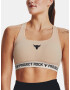 Under Armour Project Rock Crsbck TG Sport Bra Beige - Pepit.gr