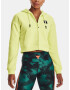 Under Armour Project Rock HW Terry FZ Sweatshirt Green - Pepit.gr