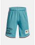 Under Armour Project Rock Penny Mesh TG Kids Shorts Blue - Pepit.gr