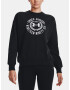 Under Armour Rival Fleece Crest Grp Crew Sweatshirt Black - Pepit.gr