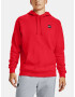 Under Armour Rival Fleece Hoodie Sweatshirt Red - Pepit.gr