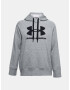 Under Armour Rival Fleece Logo Hoodie Sweatshirt Grey - Pepit.gr