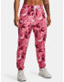 Under Armour Rival Terry Print Sweatpants Pink - Pepit.gr