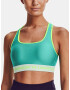 Under Armour UA Crossback Mid Sport Bra Green - Pepit.gr