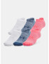 Under Armour UA Essential No Show Socks 6 pairs White - Pepit.gr