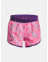 Under Armour UA Fly By Printed Kids Shorts Pink - Pepit.gr