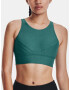 Under Armour UA Infinity Pintuck Mid Sport Bra Green - Pepit.gr