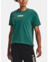 Under Armour UA Project Rock Globe SS T-shirt Green - Pepit.gr