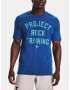 Under Armour UA Project Rock Training T-shirt Blue - Pepit.gr