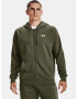 Under Armour UA Rival Cotton FZ Hoodie Sweatshirt Green - Pepit.gr