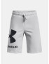 Under Armour UA Rival Fleece Logo Kids Shorts Grey - Pepit.gr