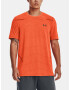 Under Armour UA Seamless Grid T-shirt Orange - Pepit.gr